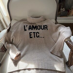 Zadig & Voltaire Beige Turtleneck Sweater